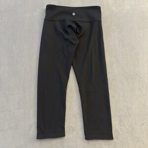 Lululemon Women's 4 Wunder Train High Rise Tight Legging Black Yoga Pilates